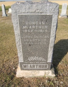 Duncan and son Lorne Duncan McArthur