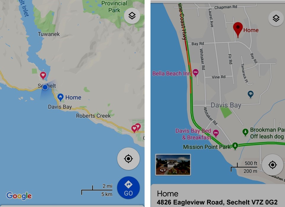 Sechelt Map